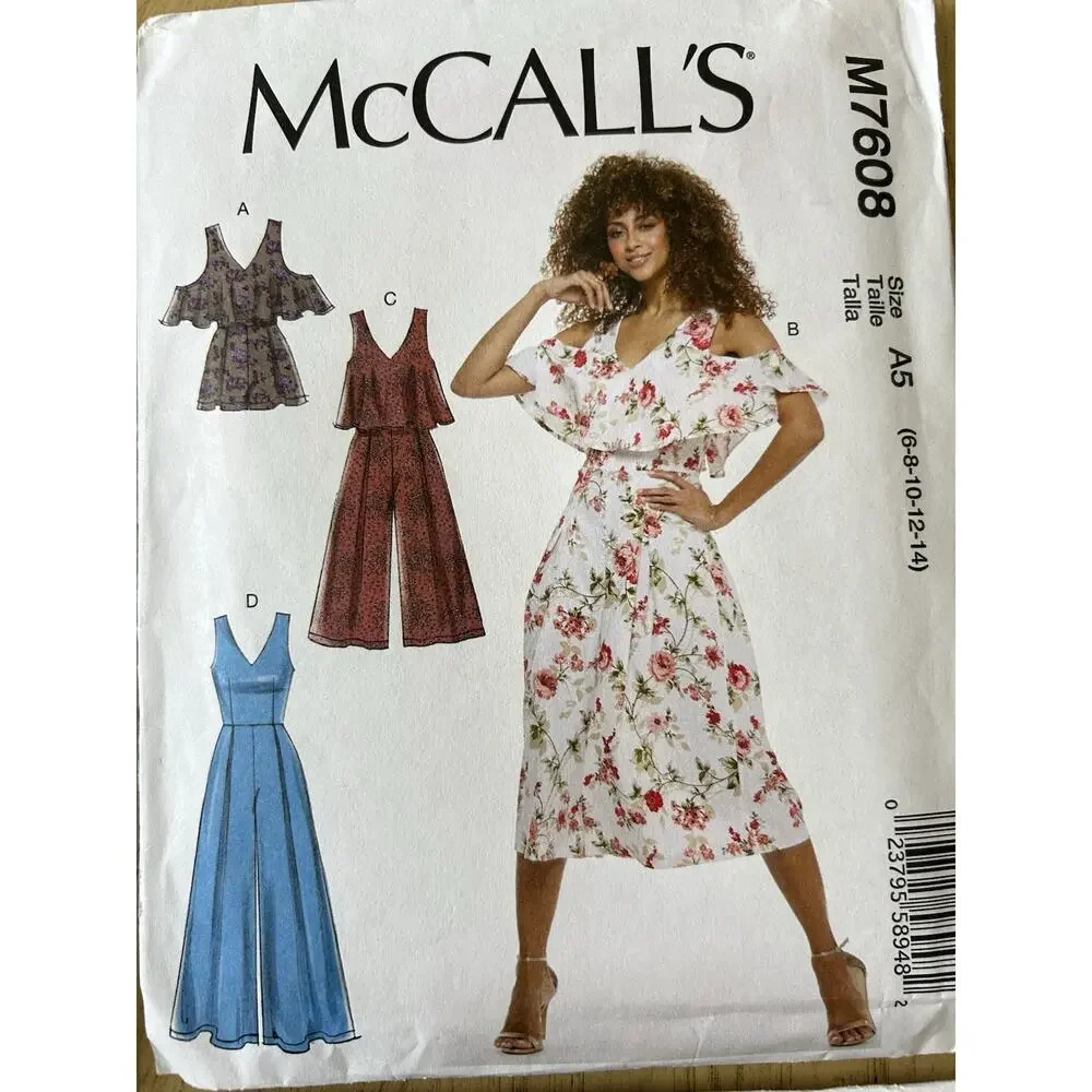 Y2K 2000s McCalls Sewing Patterns MIDI Dress Mini Dresses Womens Lot Of 4 90s